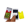 Silicone Phone Wallet w/ Screen Cleaner Sticker